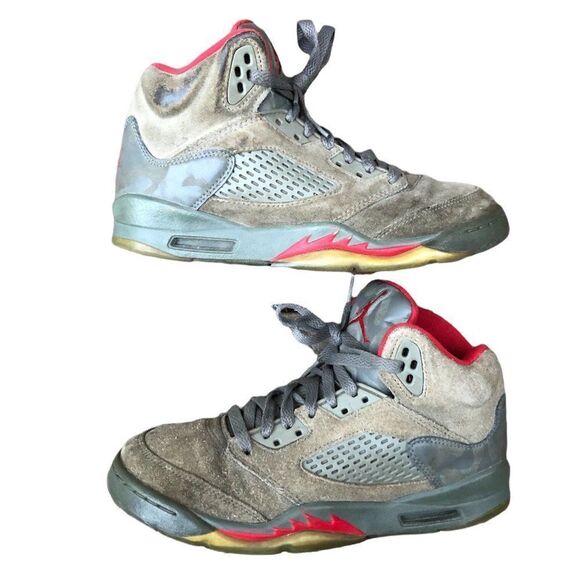 Rare 2017 Air Jordan 5 Retro P51 Camo Size 5.5 - Picture 7 of 16